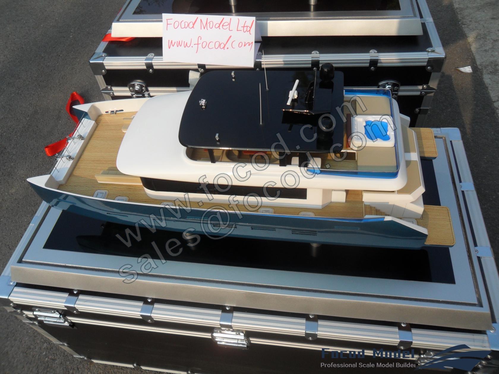 custom made model of 80ft catamaran yacht